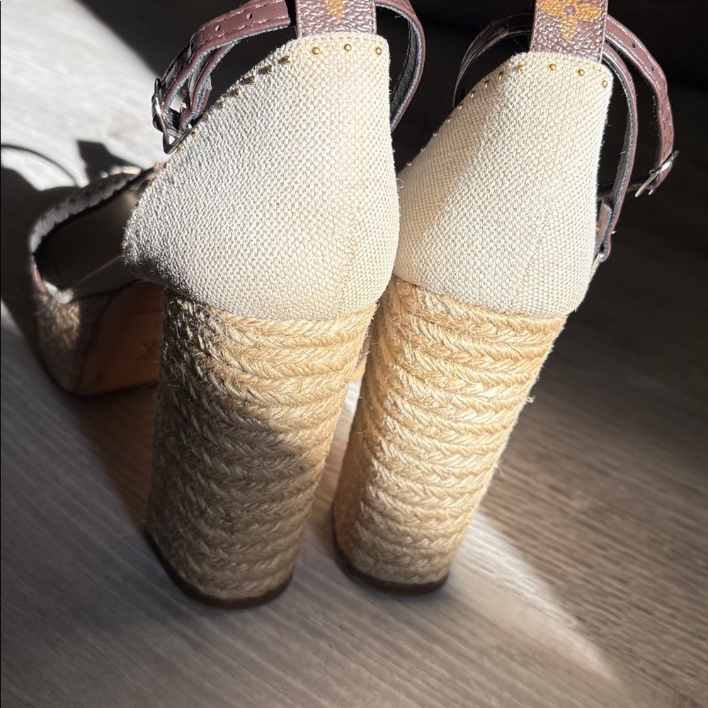 Louis Vuitton Espadrille Wedge Sandals - Picture 5 of 10